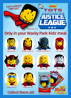 2012 Sonic Wacky Pack Justice League Tots Series 1