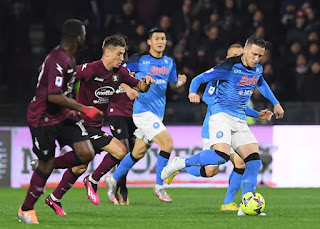 SSC Napoli defeated Salernitana 2-0 at the Stadio Arechi in a Serie A match on Saturday 21 January, 2023