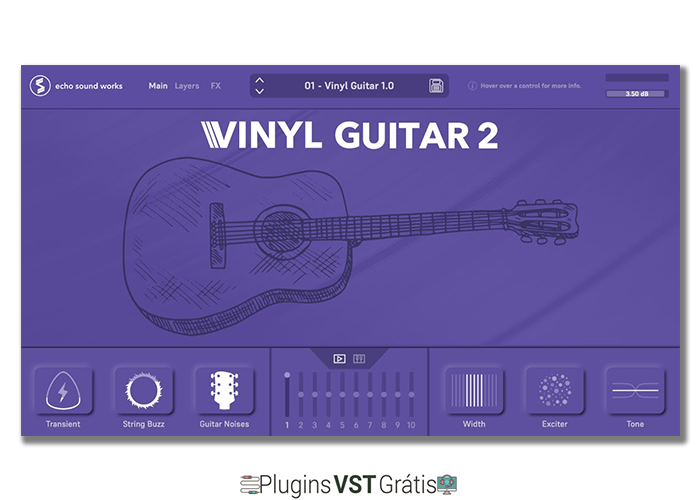 VINYL Guitar 2.0 - Plugin VST de Violão