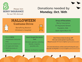 Berry Insurance: 11th Annual Halloween Costume Drive