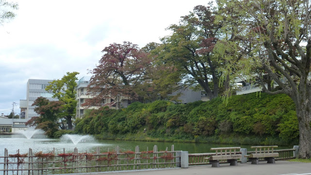 Moat with fountains