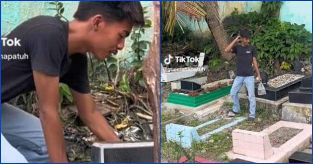 Niat Ziarah, Momen Pemuda Lupa Makam Ayahnya Sampai Kebingungan Ini Kocak