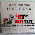 Milk Test Kit - Test Basa