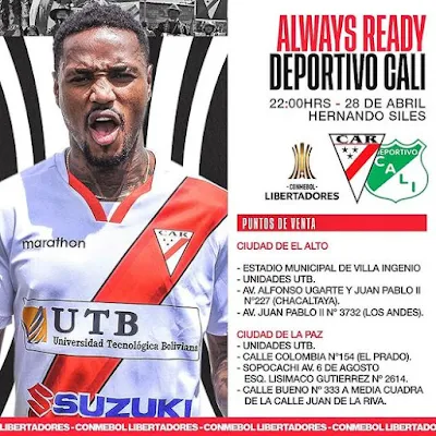 Entradas Always Ready vs Deportivo Cali