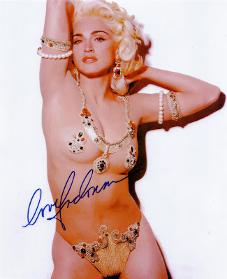 Madonna autograph photo