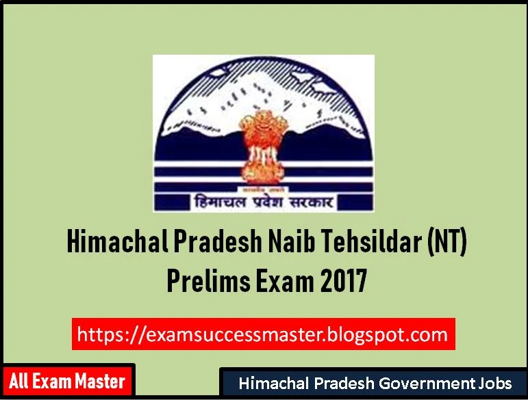 HP Naib Tehsildar(NT) 2014 Fully Solved  Paper