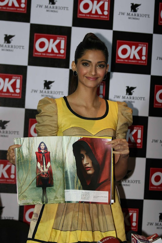 Sonam Kapoor Bollywood Actress  Ok Magazine Launch PartyPhoto Stills wallpapers