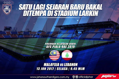 Live Streaming Malaysia vs Lubnan Kelayakan Piala Asia 2019 13 Jun 2017