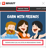 Cara registrasi kode undangan di whaff locker