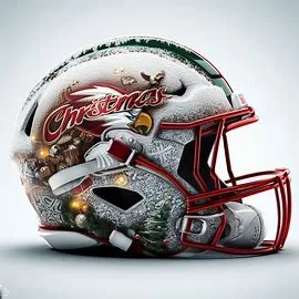 Boston College Eagles Christmas Helmets