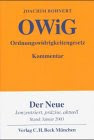 OWiG: Kommentar zum Ordnungswidrigkeitenrecht, Rechtsstand: 20030201