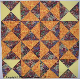 Easy X quilt top