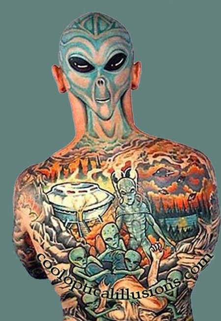 tattoos designs for men on back. Great 3D Tattoos designs