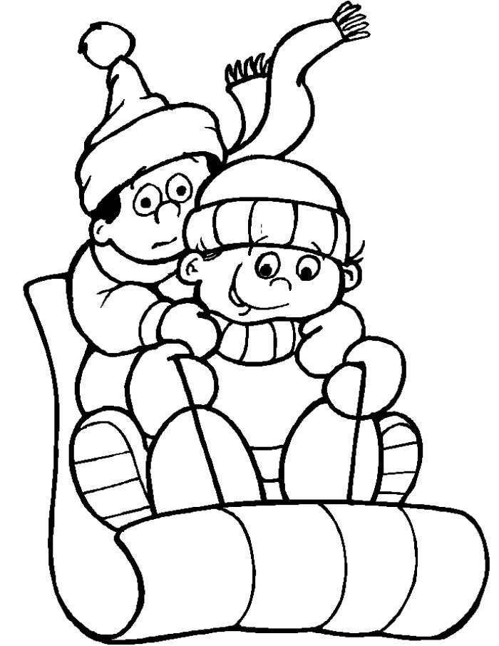 Free Winter Coloring Pages 7