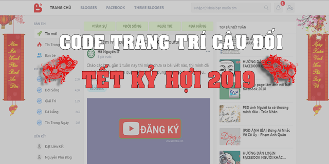 Code trang trí đón Tết Nguyên Đán Kỷ Hợi 2019