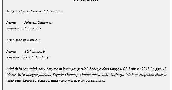 Contoh dan Fungsi Surat Keterangan Pengalaman Kerja