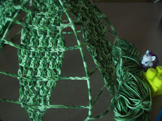 crochet an old light shade 9