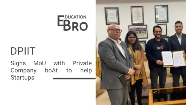 DPIIT signs MoU with private company boAt to help Startups