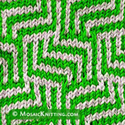  Maze Mosaic knitting stitch