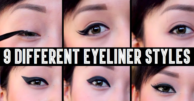 How to apply eyeliner  | 9 Different Eyeliner Looks 