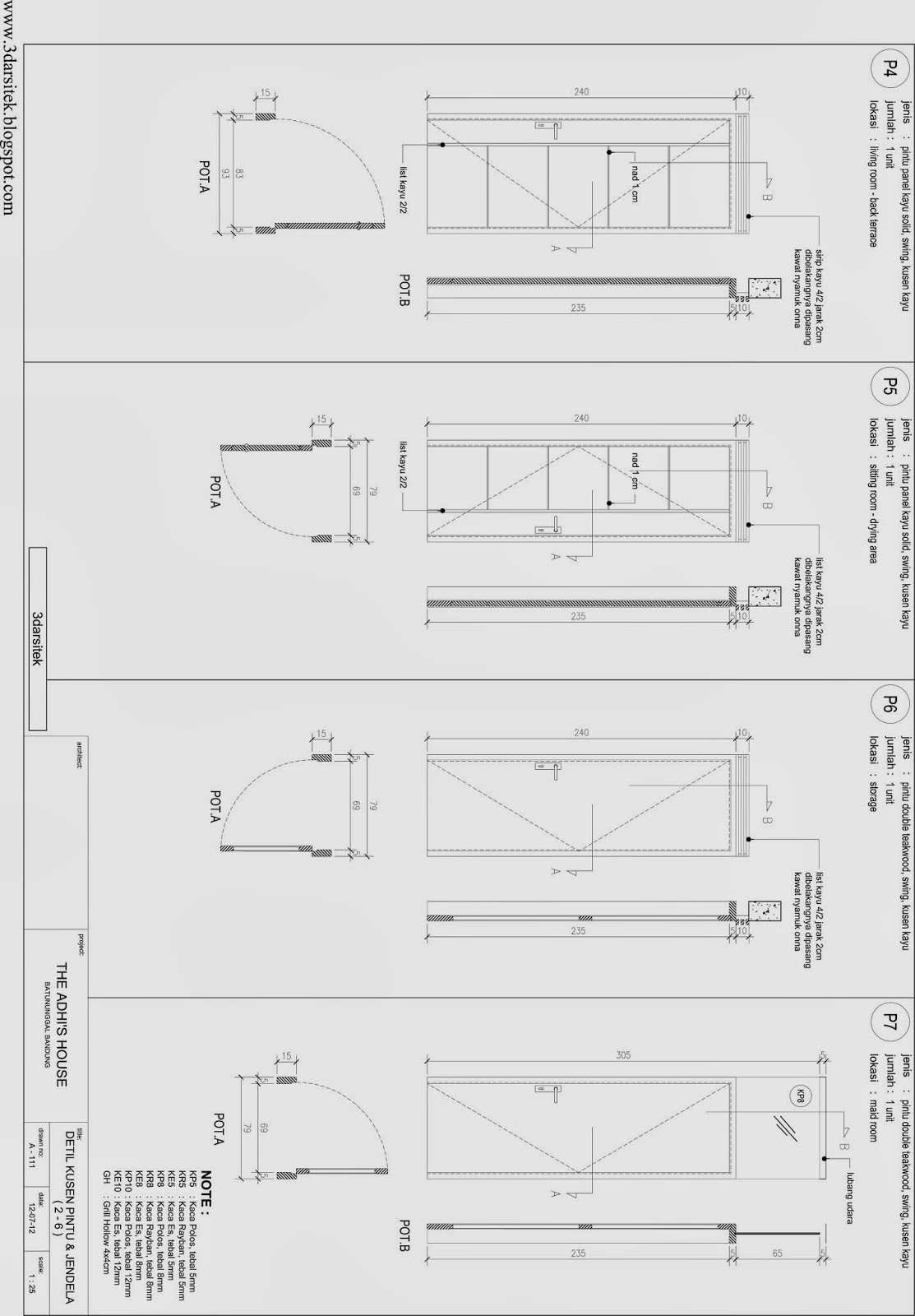 Galery 2d Gambar kerja Jasa 3d Arsitek