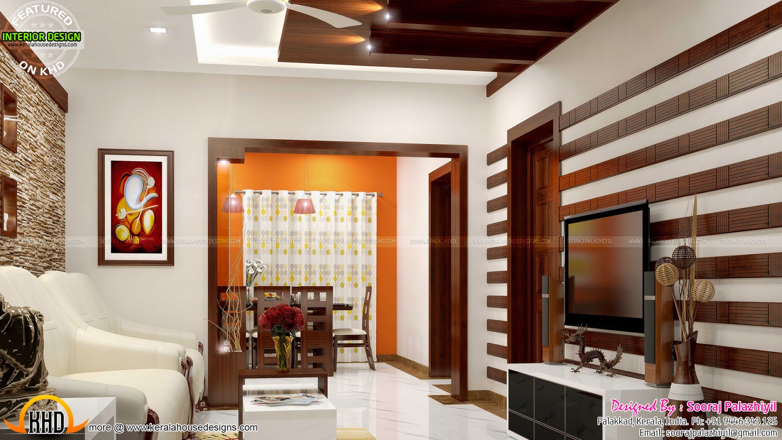  Simple  apartment interior  in Kerala  Kerala  home  design  