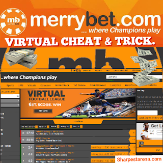 Merrybet Virtual football league cheat and correct score trick.