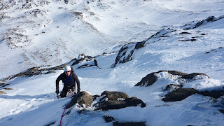 Winter climbing on Cnap Coire na Spreidhe