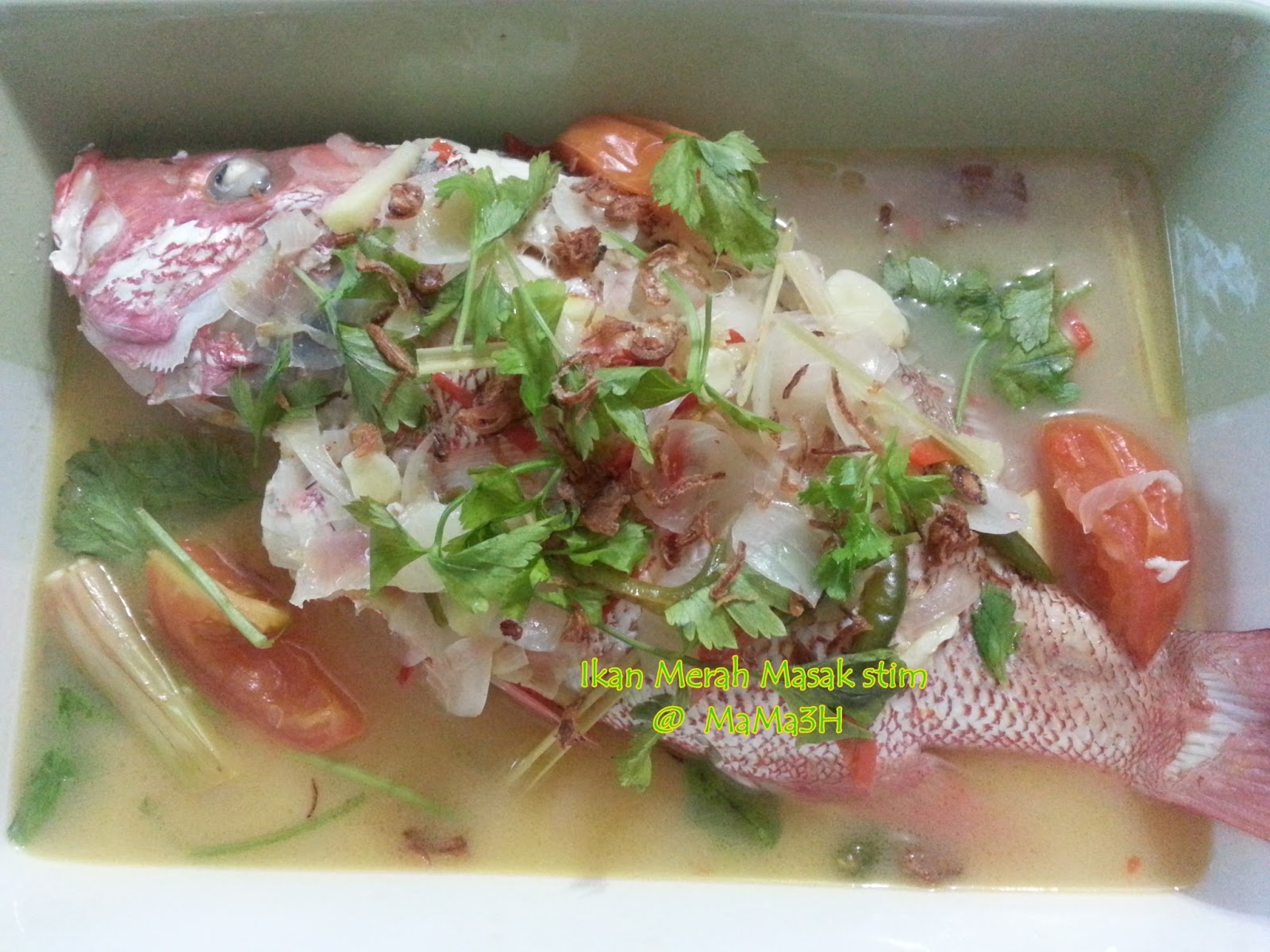CELOTEH MaMa3H: Ikan Merah masak stim