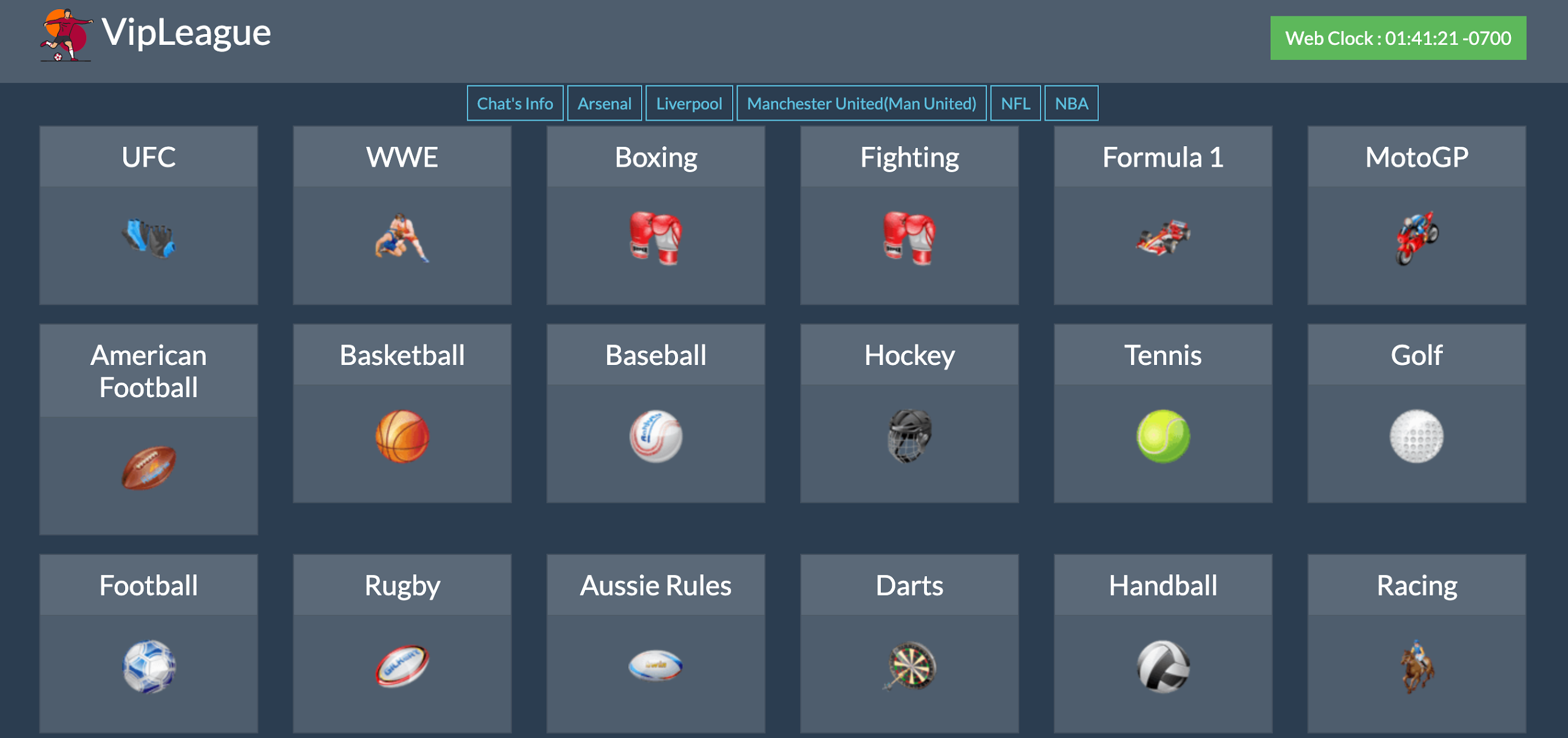 VIPLeague free live sports streaming  website