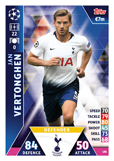 Match Attax UEFA Champions League 2018 2019 Tottenham Hotspur Set