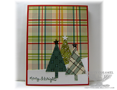 CraftyColonel Donna Nuce for Cards in Envy blog challenge.  Christmas Card