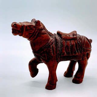 Wooden carving of a horse - Malaysia 1999