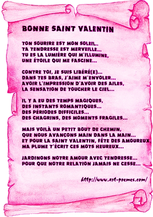 proverbe d'amour St valentin