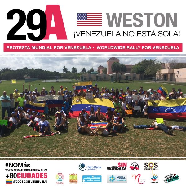 Venezolanos protestaron en 79 ciudades del mundo exigiendo “No Más” violencia del gobierno en Venezuela.