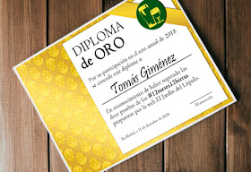 Diploma ORO del Reto Cervecero 2018 #12meses12birras