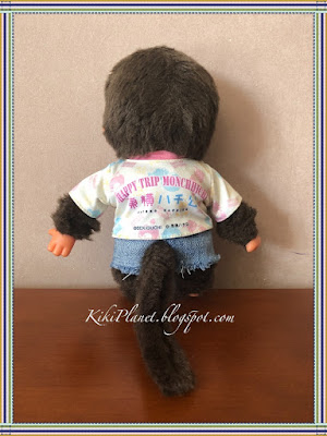 kiki monchhichi short jean vêtement couture sewing handmade fait main doll poupée