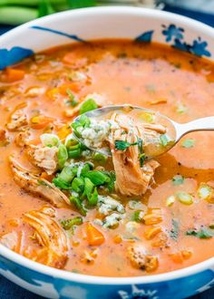 EASY BUFFALO CHICKEN WINGS SOUP AT HOME