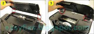 How to take apart Canon iP4700, iP4720, iP4740, iP4750, iP4760, iP4780 and replace the ink absorber kit on error code 5B00, 5B01, 1700, 1701