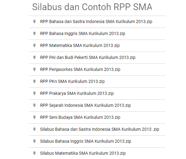 Silabus dan Contoh RPP SMA Kelas 10 11 12 Kurikulum 2013 ...