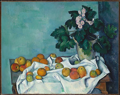  Paul Cézanne - Still Life with Apples and a Pot of Primroses,ca 1890 