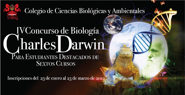 IV Concurso de Biología Charles Darwin para alumnos destacados de Sexto Curso. Inscripción abierta hasta el 23 de marzo.