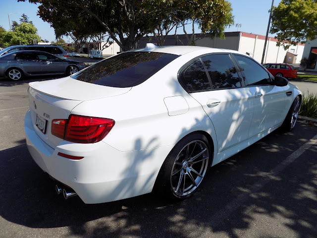 2013 BMW M5- Before work done at Almost Everything Autobody