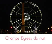 les champs Elysées de nuit