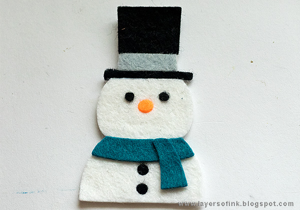 Layers of ink - Christmas Journal Tutorial by Anna-Karin with SSS Picture Book Snowman