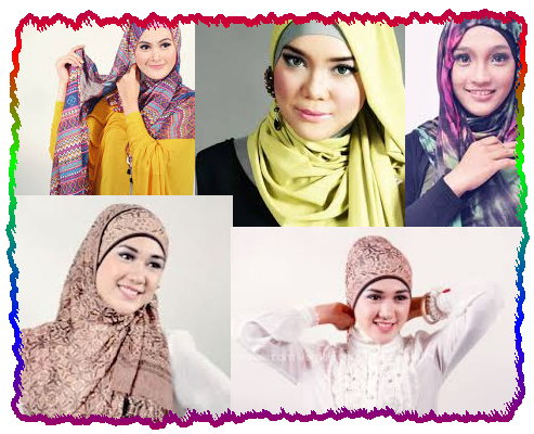  Cara  Memakai  Jilbab  Pashmina Kreasi Segi Empat Dengan 
