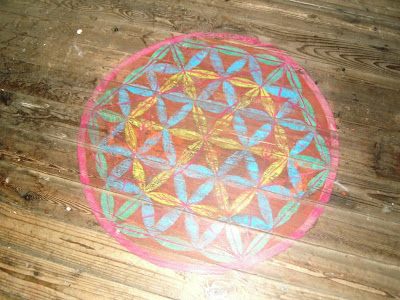 flower of Life floor tattoo