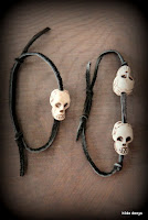 LoveLea's skull bracelets with sliding knot