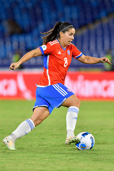 Karen Araya en partido ante Ecuador, Copa América 2022, 14 de julio