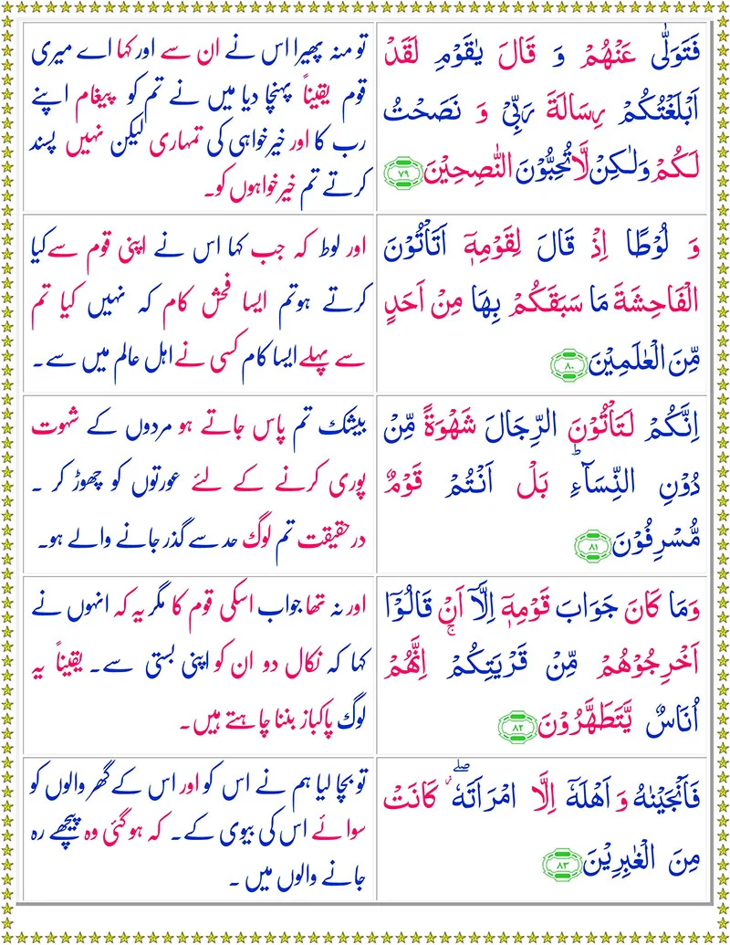 Surah Al-A’raf with Urdu Translation,Quran,Quran with Urdu Translation,